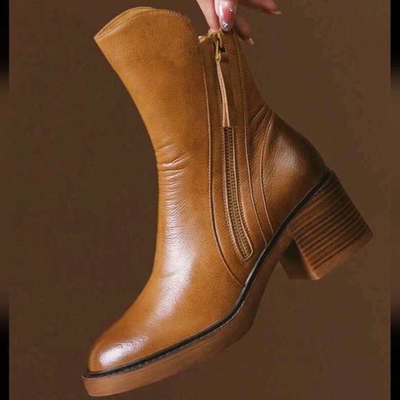 Shoes - Women's Gogo Boots Platform Boots Mid Calf Boots Chunky Heel Boots Square Toe